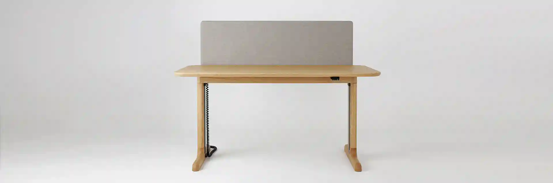 biurko dębowe podnoszone TUO, MILONI, kolor: natural, 160x80
