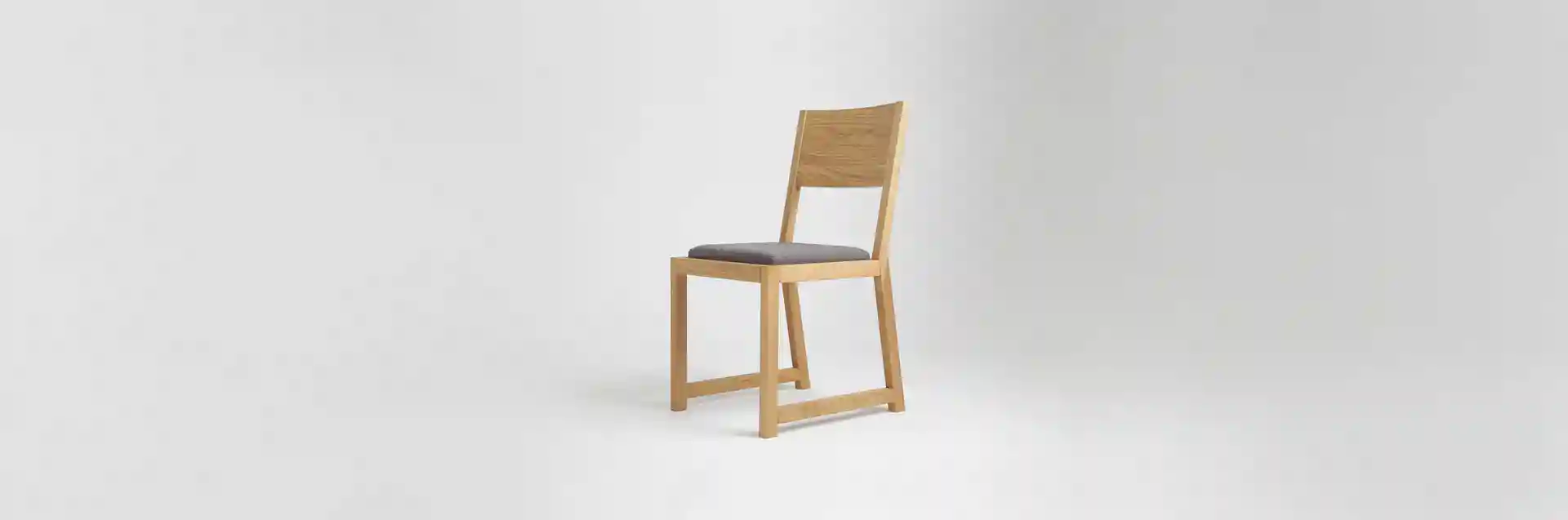 Krzesło drewniane MILONI FRAME, Kolor: 03: Natural tapicerowane, Wymiary: Dł: 45 x Sz: 44 x Wys: 45 cm, polskie krzesła z drewna, drewniane krzesło, dębowe krzesła