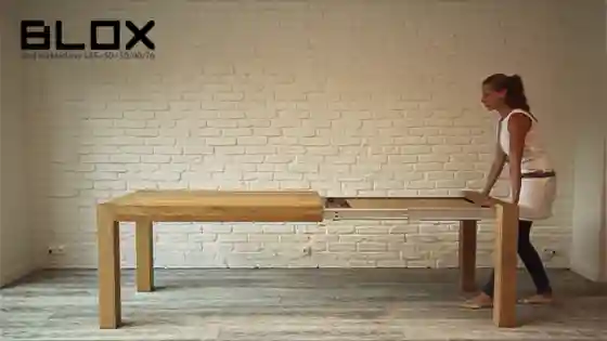 System rozkładania stołu drewnianego BLOX