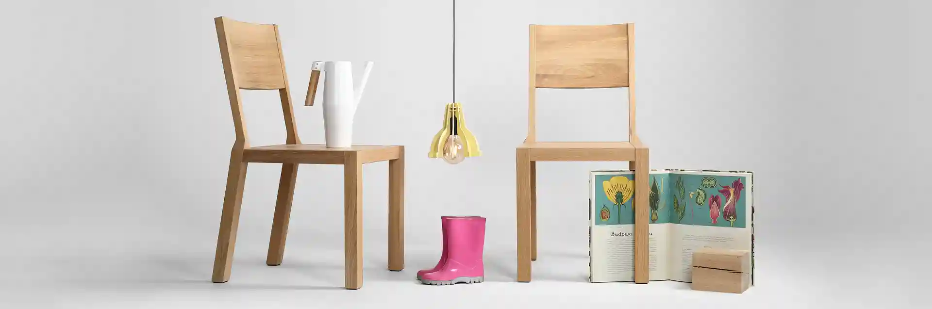 Krzesło z drewna dębowego MILONI BLOX, Kolor: 03: Natural, Wymiary: Dł: 45 x Sz: 44 x Wys: 45 cm, polskie krzesła z drewna, drewniane krzesło, dębowe krzesła