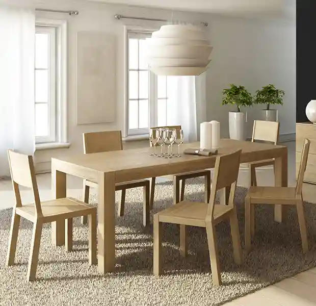 Stół drewniany dębowy rozkładany MILONI BLOX, kolor 03:Natural, Kategorie: stoły dębowe, stoły rozkładane, stoły skandynawskie, stoły do kuchni, stoły do jadalni